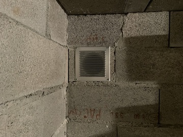 Ventilation pour vide sanitaire 